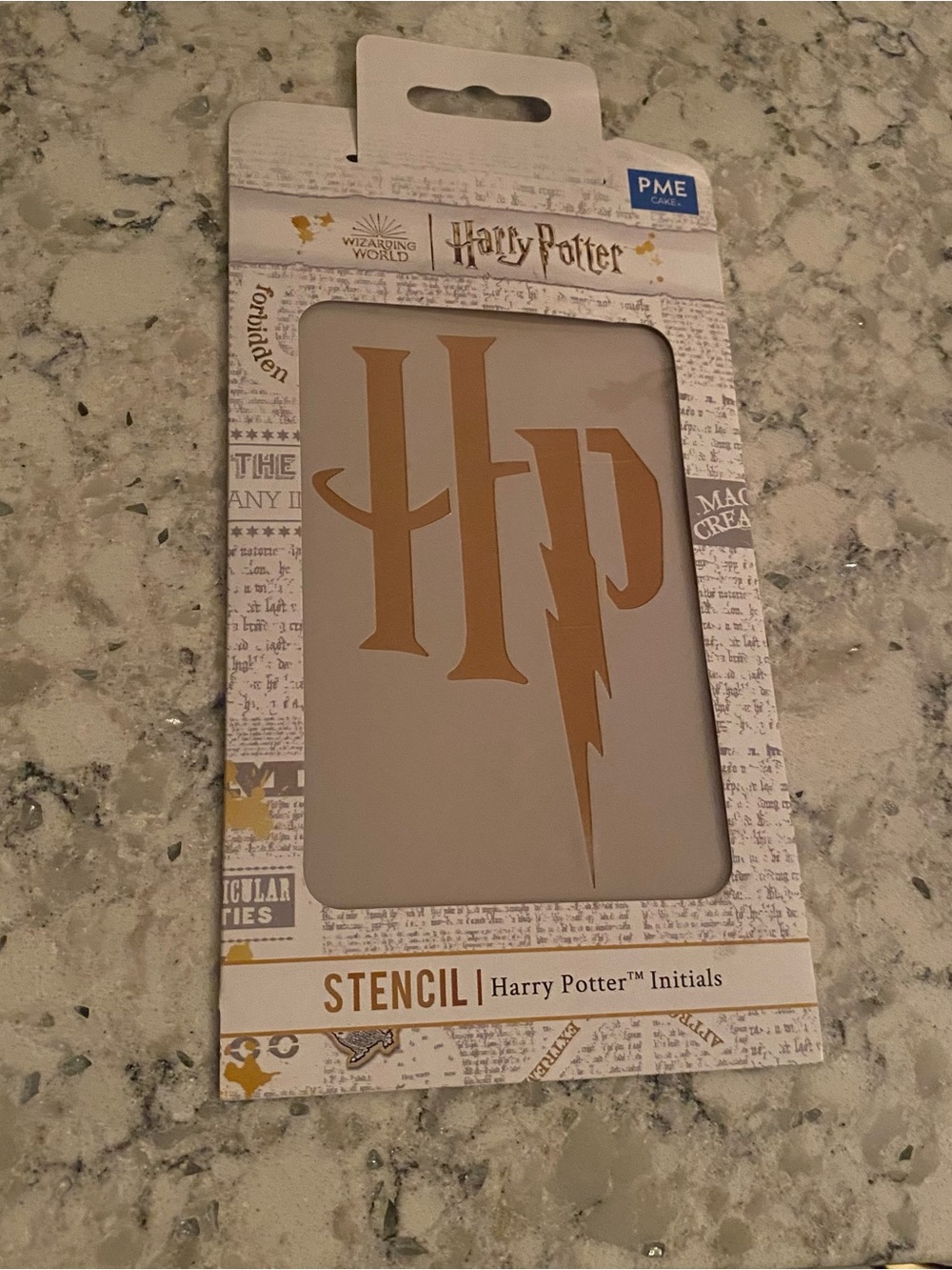 Harry Potter Stencil - HP Initials PME CAKE New